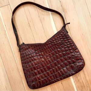Vintage leather handbag purse made in Spain